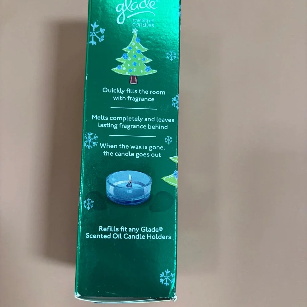 Glade Shimmering Spruce Scented Oil Candle Refills 4ct Winter Collection 2012
